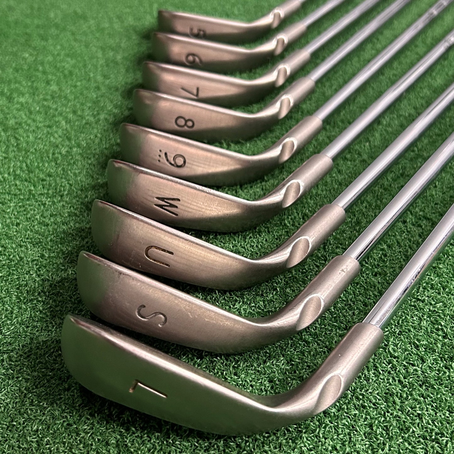 RH Ping G15 Combo Iron Set EXTENDED (3H, 4H, 5H, 5-PW, UW, SW, LW). Stiff Flex.