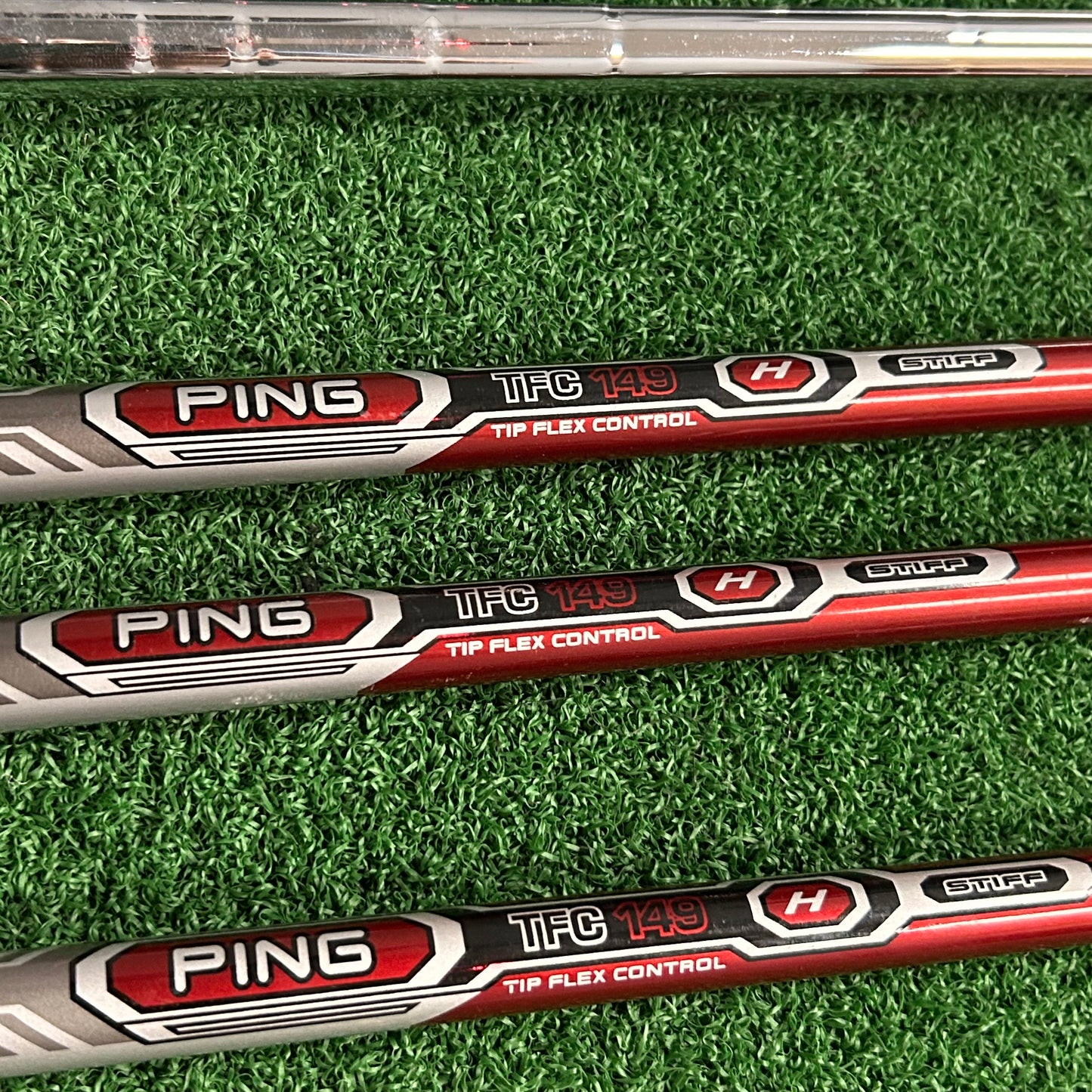 RH Ping G15 Combo Iron Set EXTENDED (3H, 4H, 5H, 5-PW, UW, SW, LW). Stiff Flex.