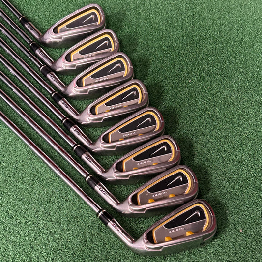 RH Nike Sumo Iron Set (4-PW, AW). Stiff Flex.