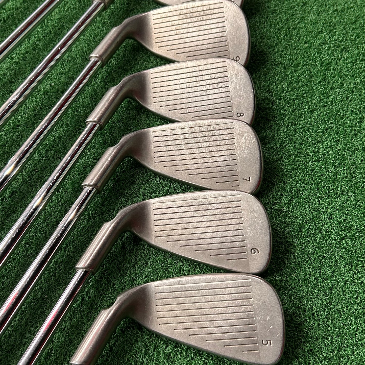 RH Ping G15 Combo Iron Set EXTENDED (3H, 4H, 5H, 5-PW, UW, SW, LW). Stiff Flex.