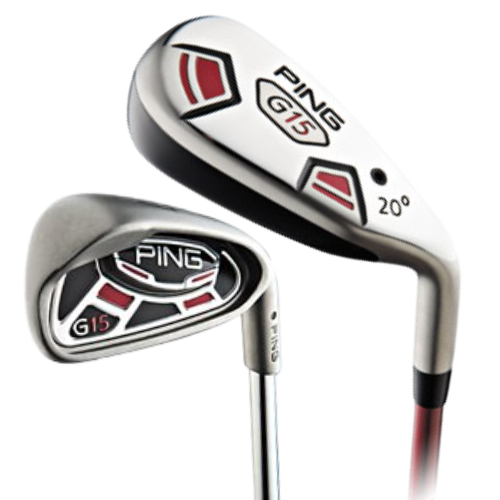 RH Ping G15 Combo Iron Set EXTENDED (3H, 4H, 5H, 5-PW, UW, SW, LW). Stiff Flex.