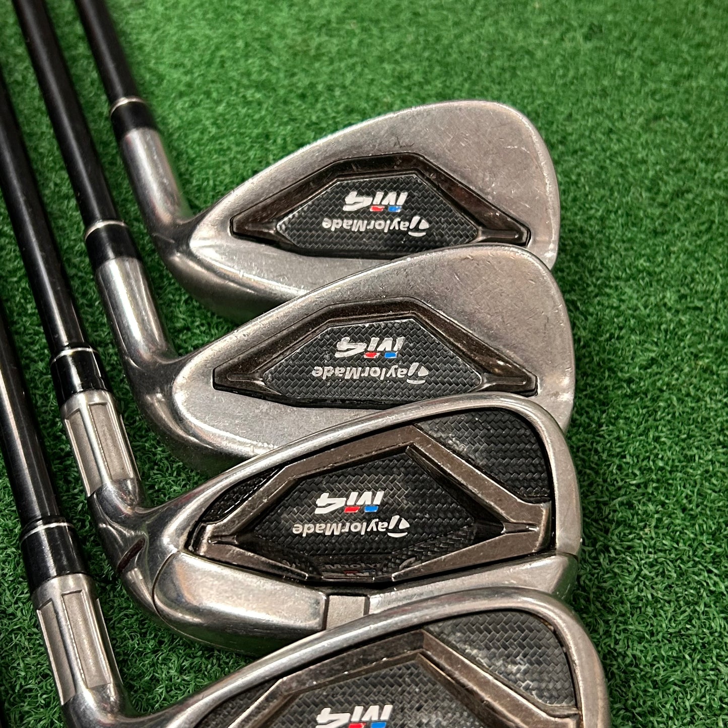 RH Taylormade M4 Iron Set (6-PW, AW, SW). Senior Flex.