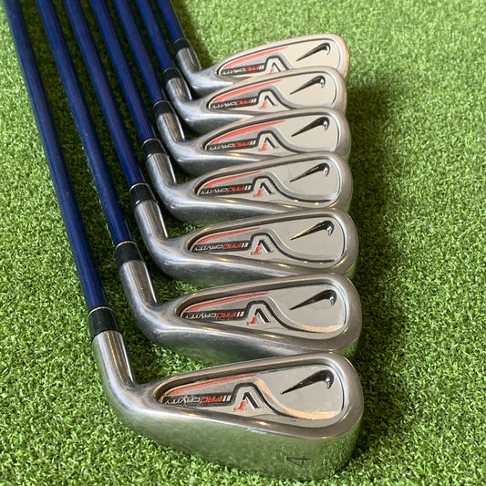 RH Nike VR Pro Cavity Iron Set (4-PW). Senior Flex Graphite.